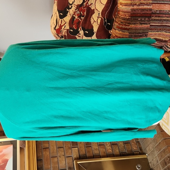 Pure Collection Spring Jade cotton wool cashmere sweater size 18 green soft cozy - Picture 6 of 14